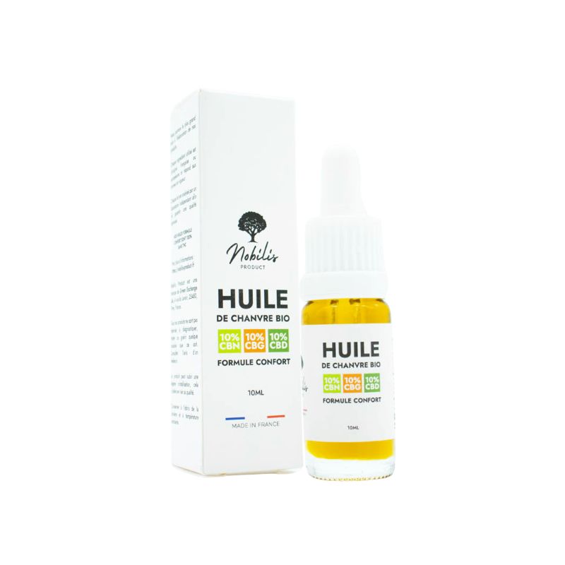 Huile CBD CBG CBN Formule Confort avec flacon 10ml