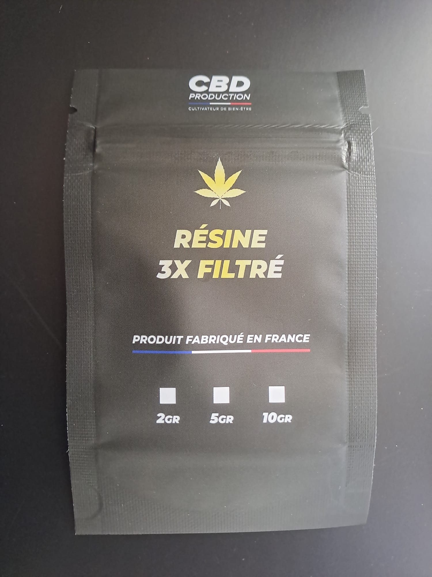 Sachet Résine 3x filtré