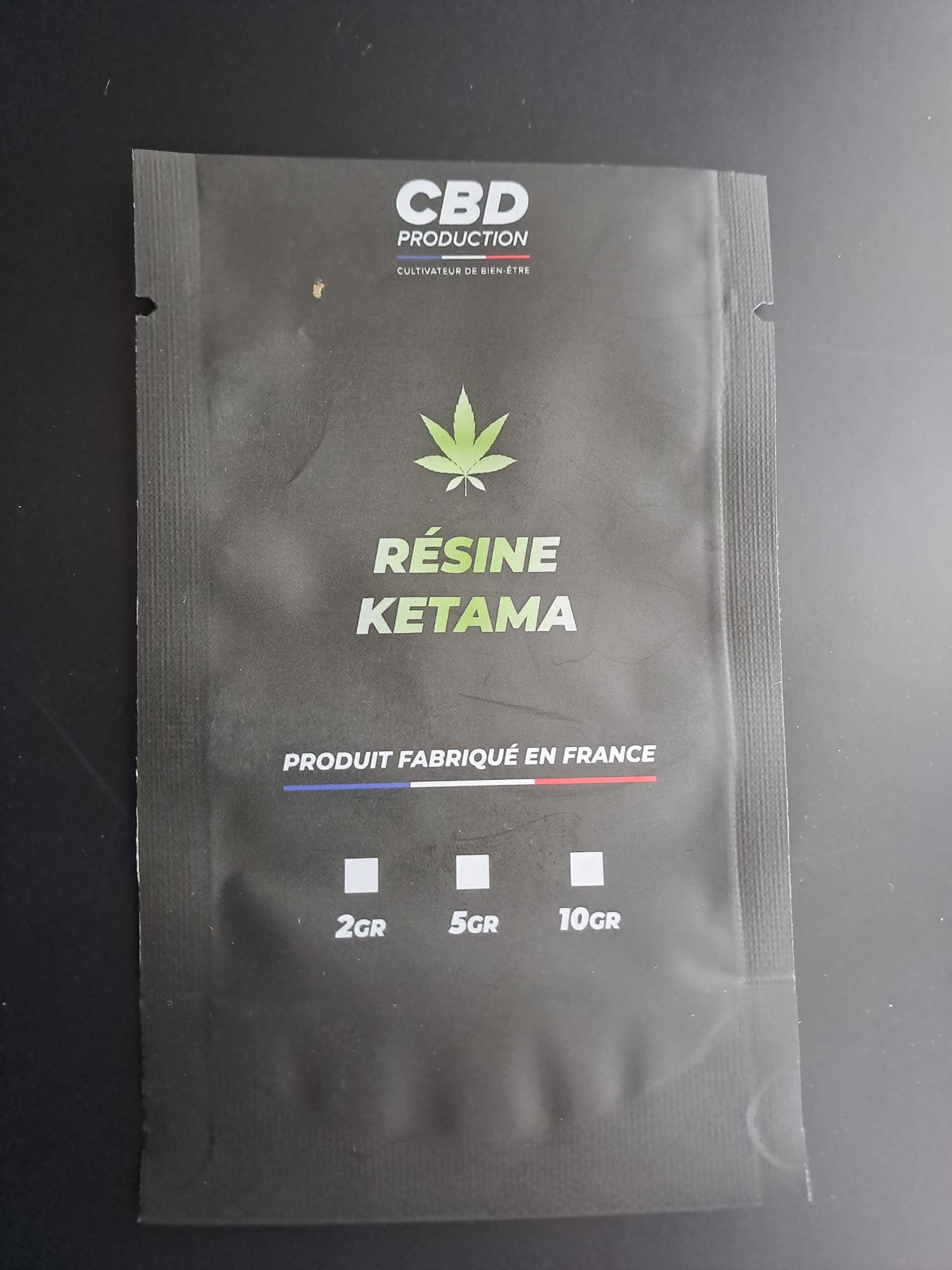 Sachet Résine CBD Ketama